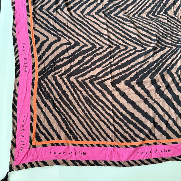 Malai Swimwear Viscose Pareo Zebra Print Sarong One Size - Picture 5 of 5